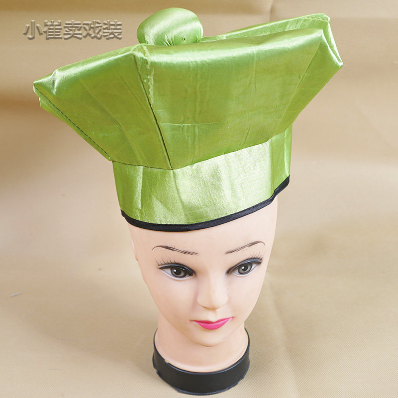 罗帽戏曲螺帽京剧老生家武生帽子家丁武松六角古典舞配饰