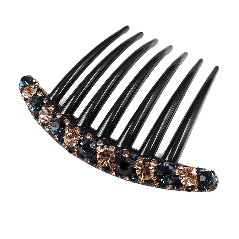 大号七齿插梳进口发梳韩版水钻发插盘发髻发卡发饰