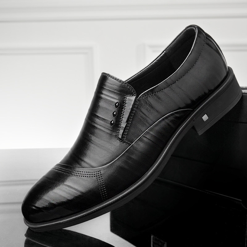 巨盾男鞋商务务正皮鞋2022秋季新款英伦真皮正装皮鞋