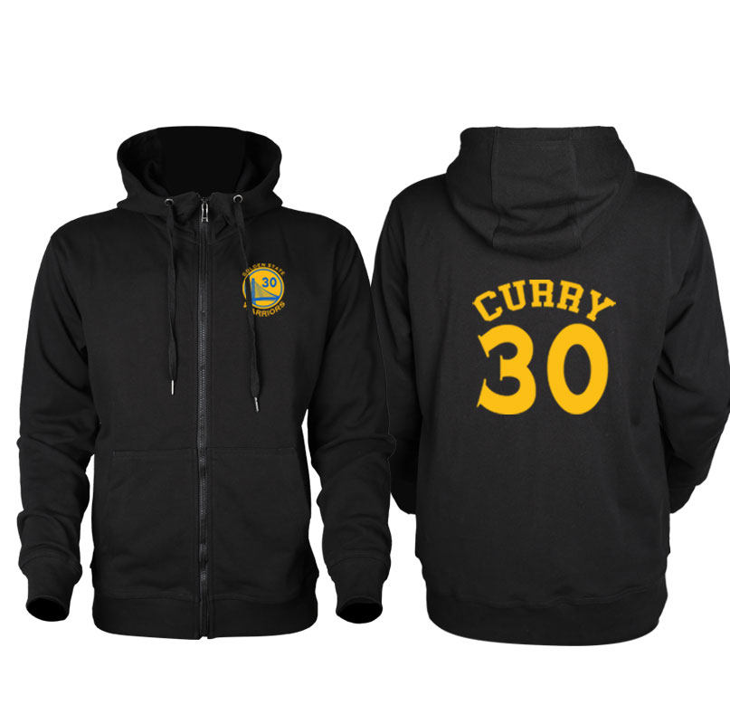 勇士curry篮球库里30号针织运动服宽松外套拉链卫衣