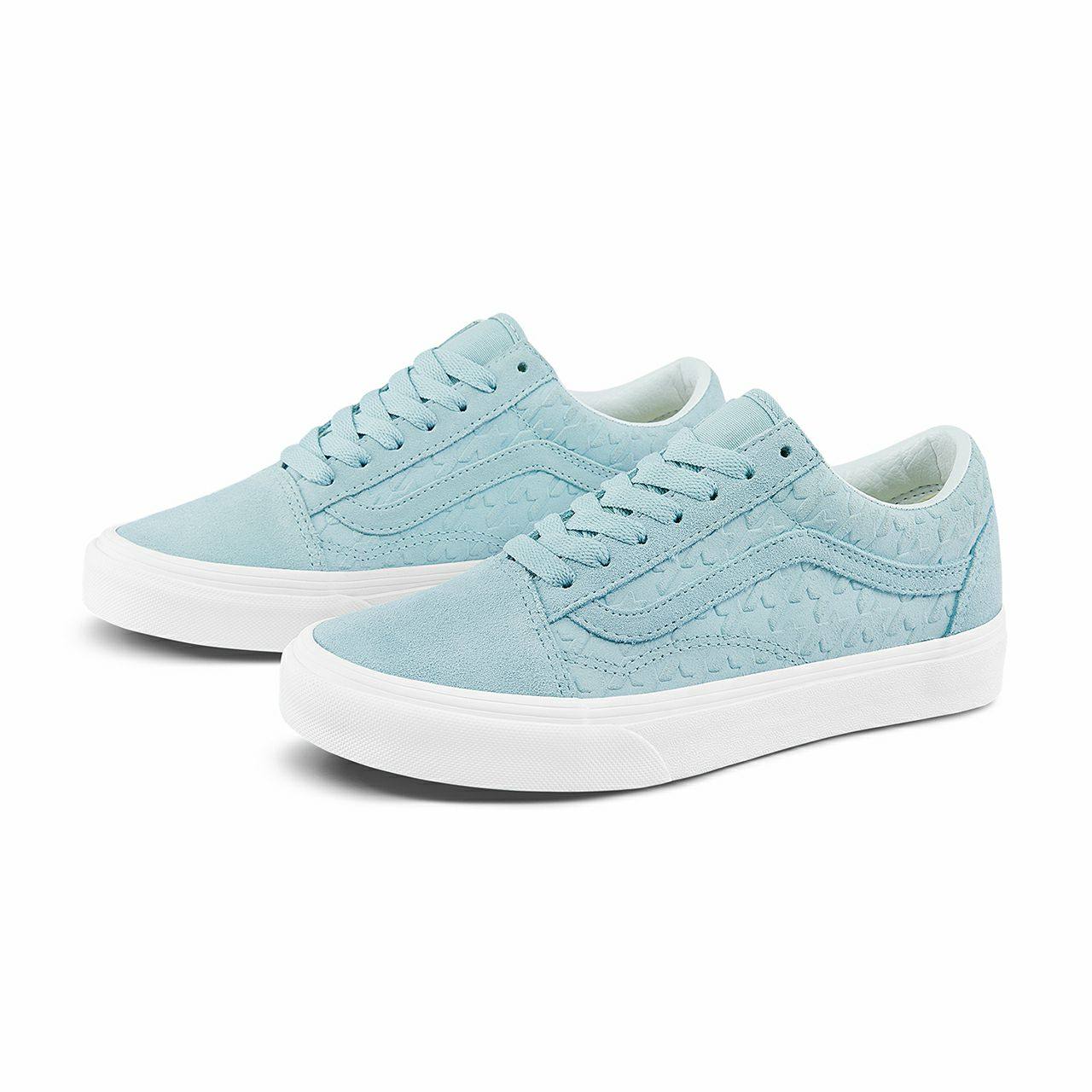 预售vans范斯官方蓝色侧边条纹男女oldskool板鞋