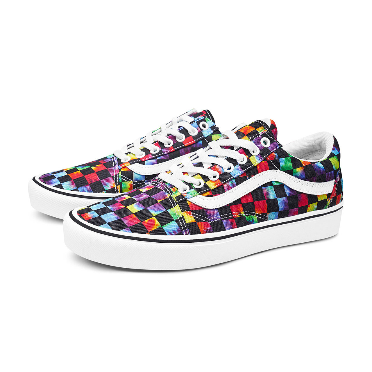 vans范斯官方彩色棋盘格轻盈男鞋女鞋oldskool板鞋