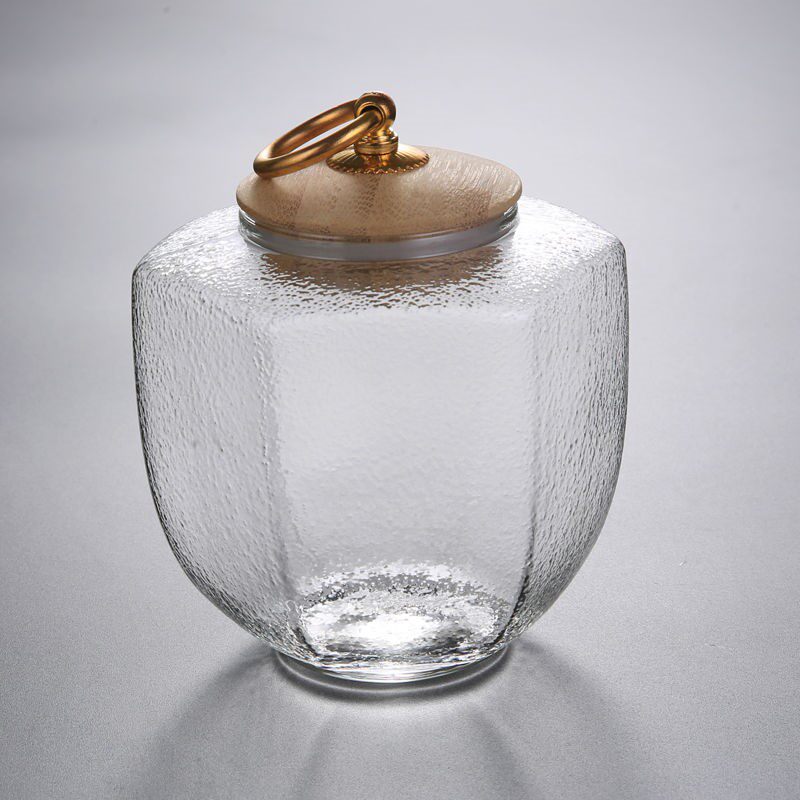 茶叶罐大号玻璃茶缸密封大容量厨房存储储罐家用花盆