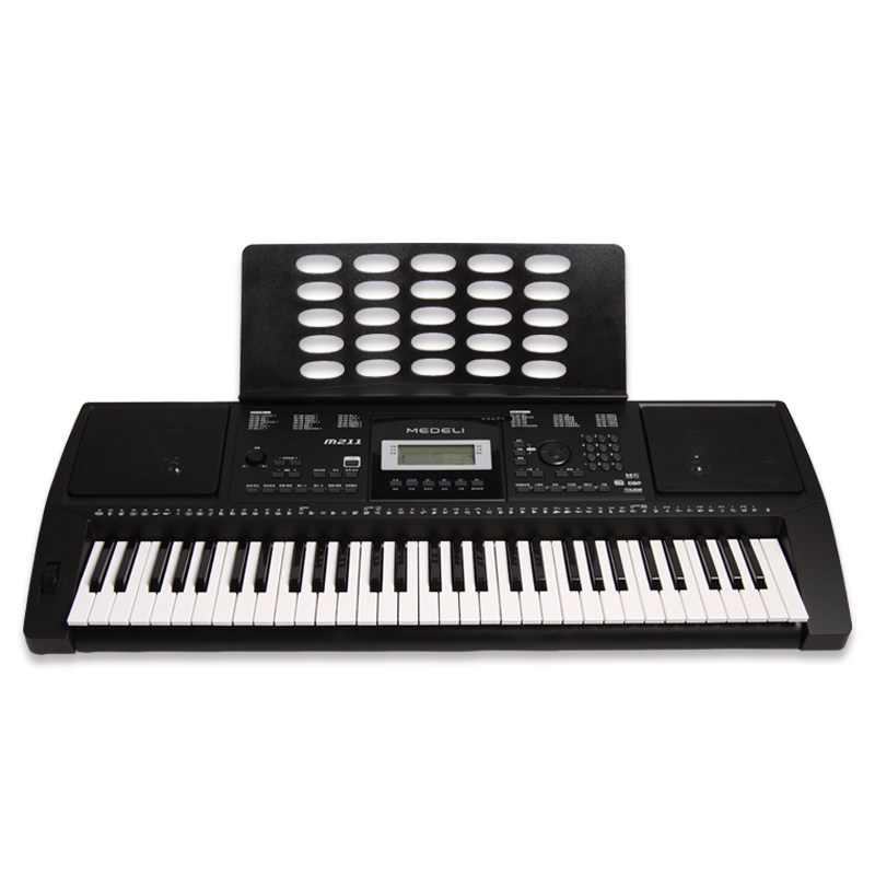 medeli美得理电子琴m211成年人儿童61键专业演奏初学者入门演奏