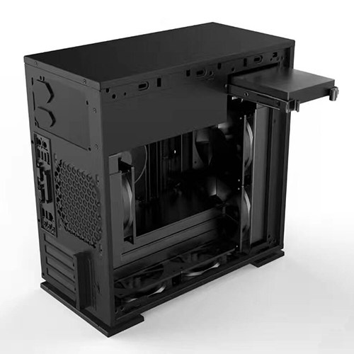 inwin/迎广 301 钢化玻璃侧透水冷游戏机箱 matx itx 黑白色 现货