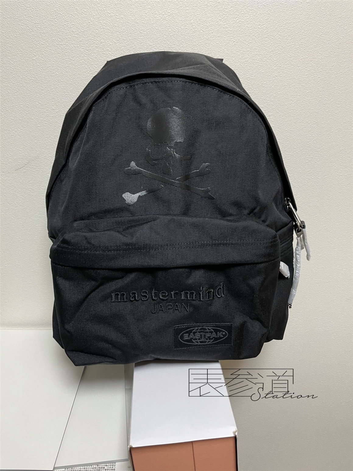 日本代购mastermindeastpak联名骷髅双肩背包书包大容量双肩背包