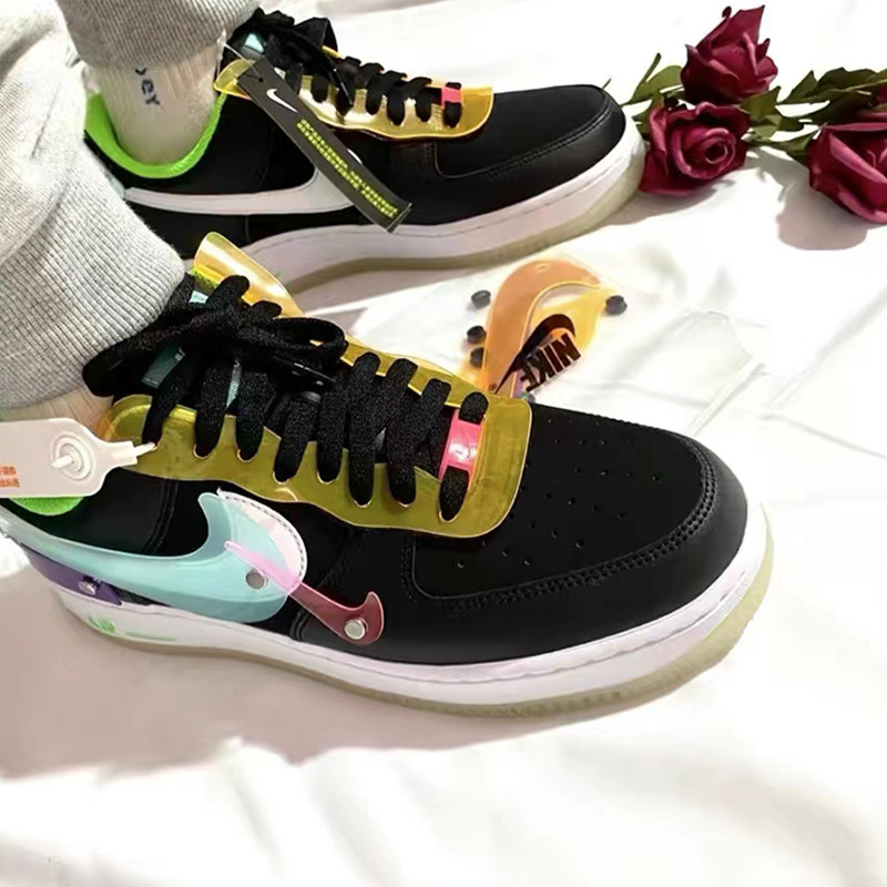 nikeairforce1黑色夜光电竞系列空军一号休闲板鞋板鞋