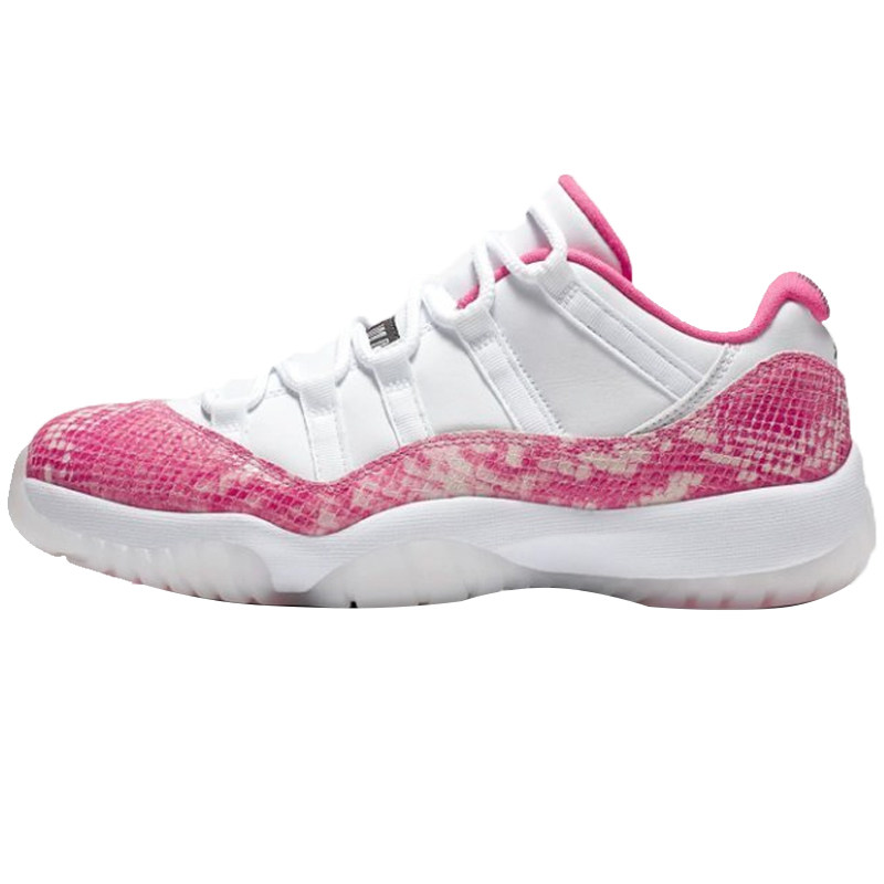 air jordan 11 low aj11女款白粉蛇纹低帮篮球鞋ah7860-106