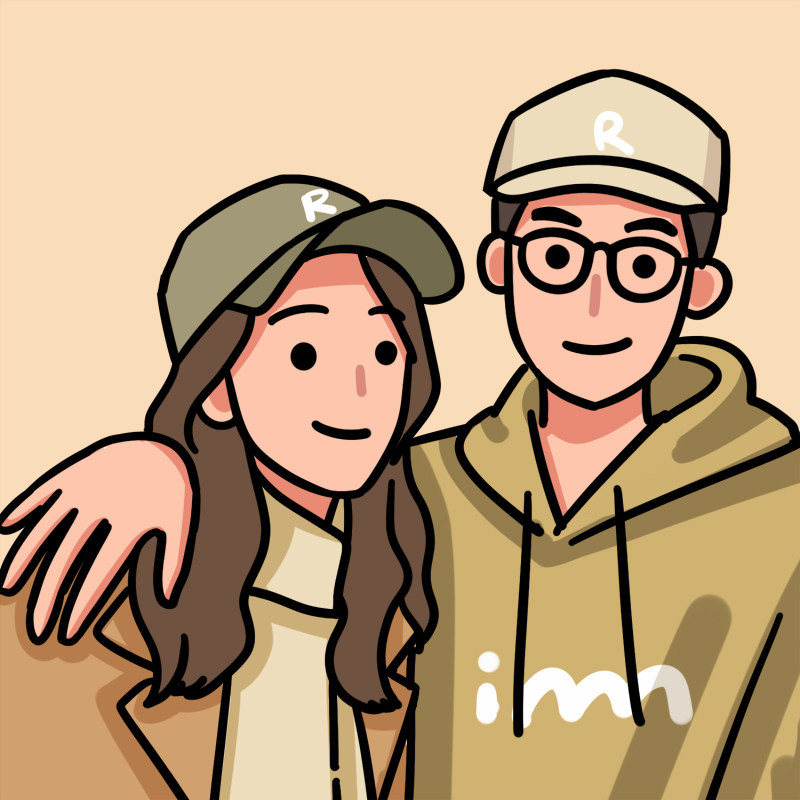 ins风q版手绘微信头像定制情侣插画约稿动漫设计卡通真人照片漫画