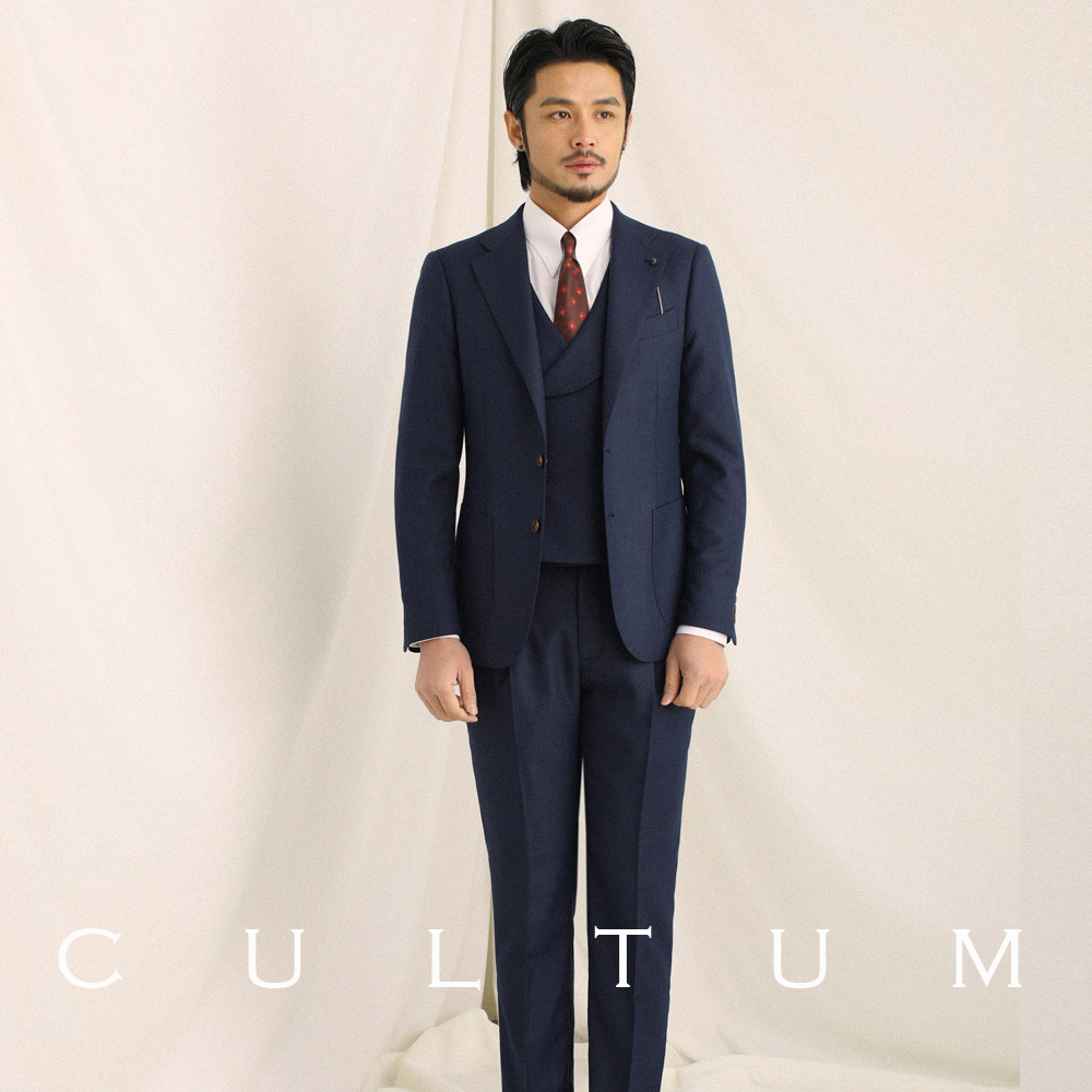 cultum英伦风复古绅士西装套装男商务正潮流修身西服