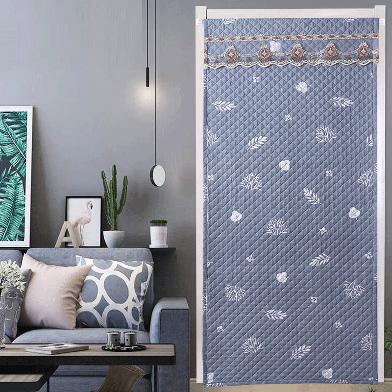 进户门加厚棉门帘加宽家用农村冬天防风帘免打孔客厅大门帘子挡风