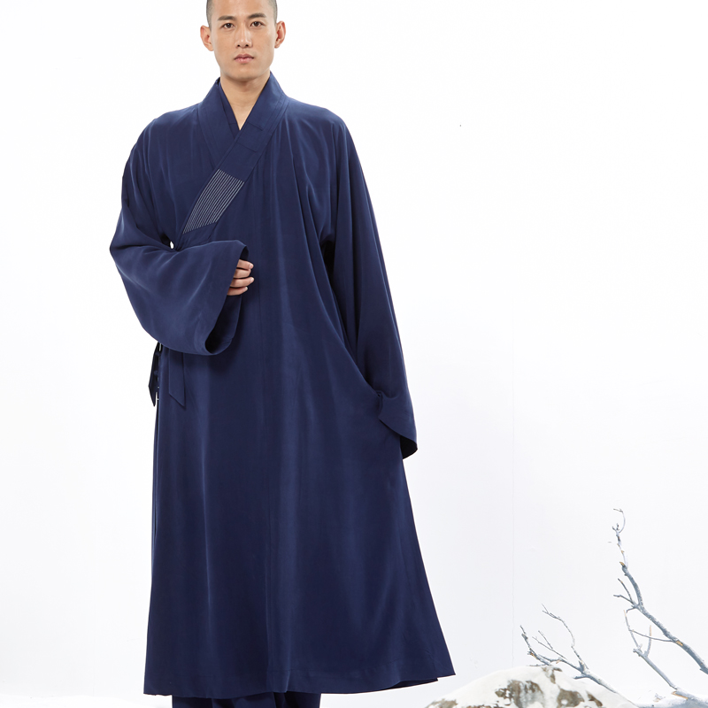 大褂慈缘僧服春夏季新款水洗斜襟和尚服长僧袍民族服装