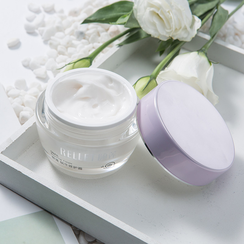 颐莲蜗牛修护霜精华面霜补水保湿舒缓控油修护蜗牛霜淡化痘印