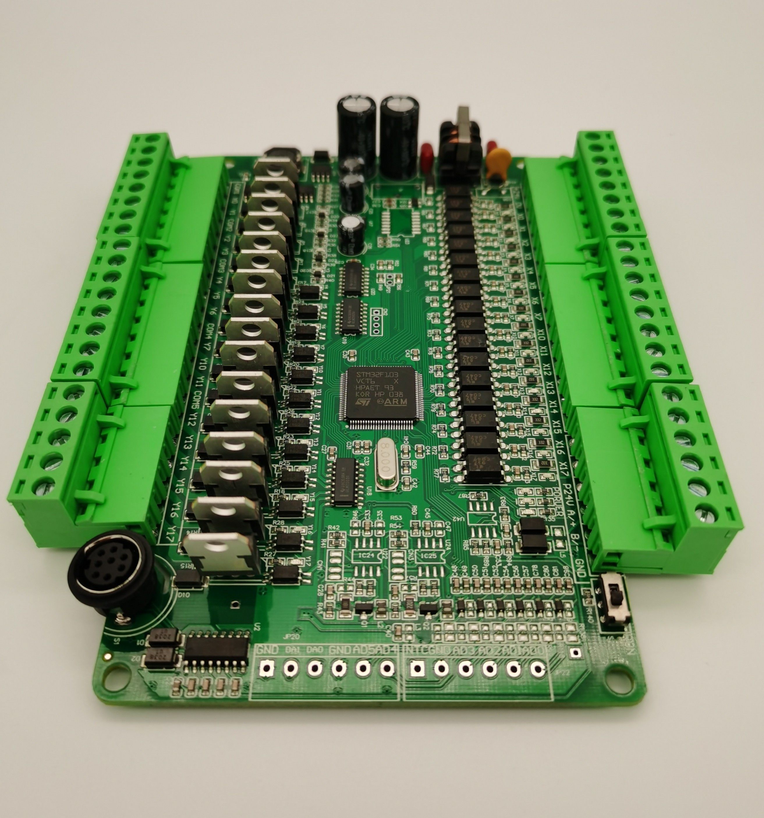 国产plc工控可编程控制器兼容2n1n32mtpcb电路板