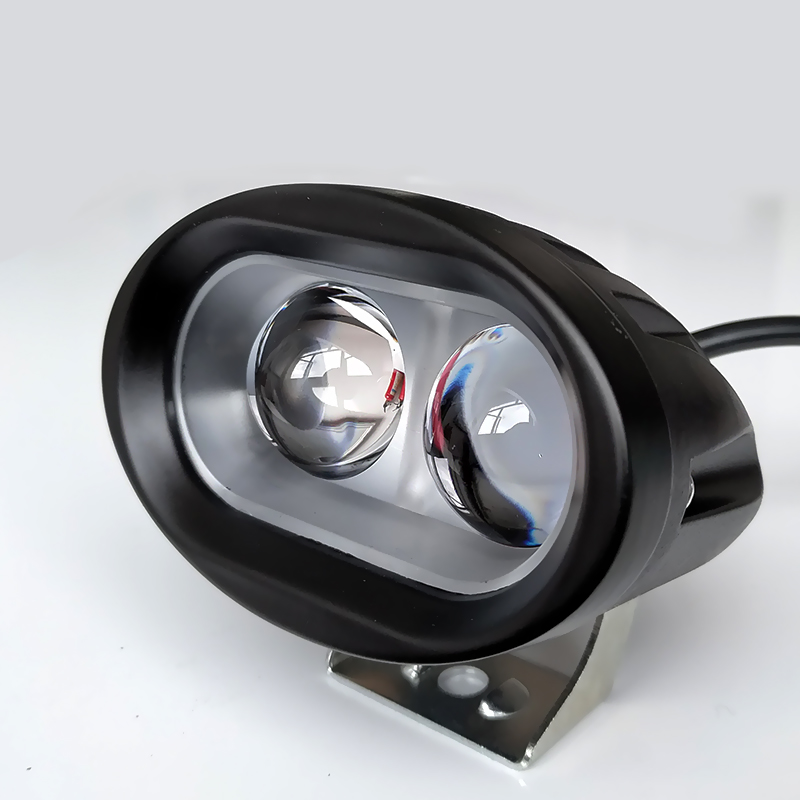 汽车超亮聚光12v24v强光led射灯货车越野车顶灯20w远射灯黄蓝雾灯