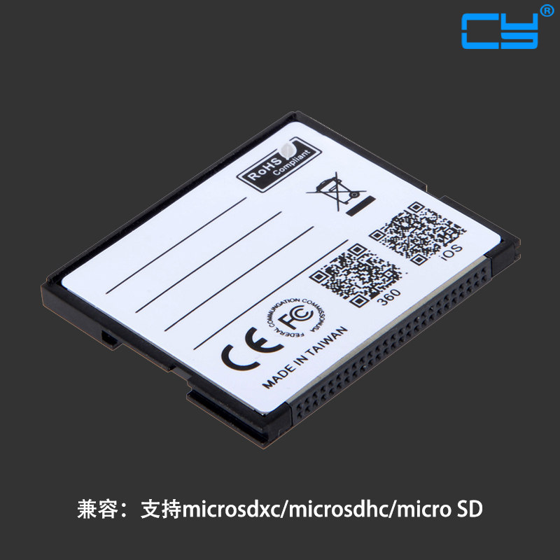 cy辰阳 tf转cf wifi卡套尼康佳能单反相机micro sd转cf卡无线卡托