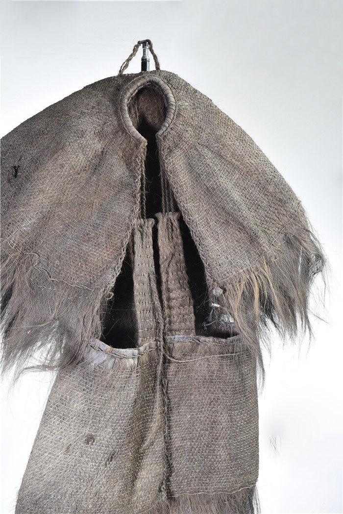 蓑衣斗笠古风农家乐装饰品可穿棕衣雨披草鞋男纯竹编