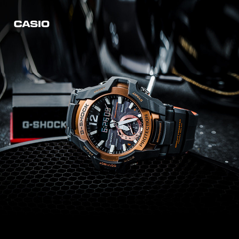 运动防水手表卡西欧官网gshock官方正品b100男士casio旗舰店gr