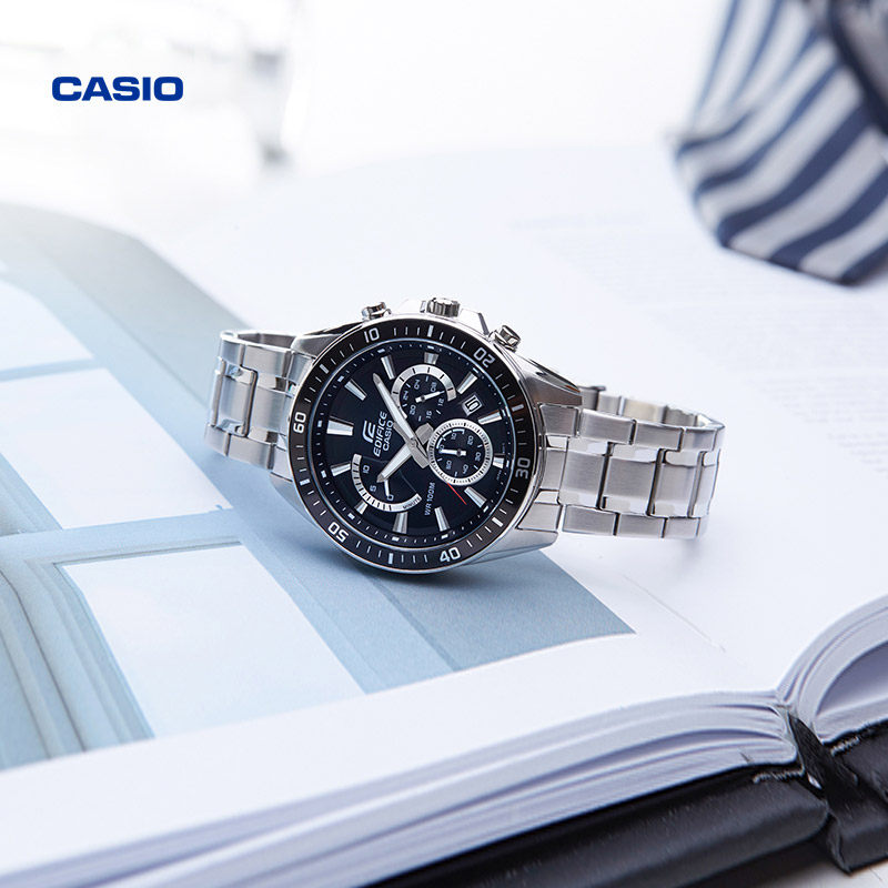 casio旗舰店efr552d商务防水男士手表卡西欧官网官方日韩腕表
