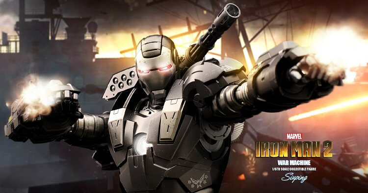 漫威hottoys钢铁侠合金压铸战争机器markver1模型兵人专区