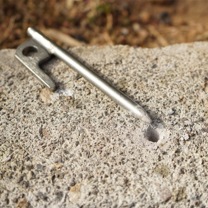 selpa户外不锈钢地钉水泥加强冰面钓鱼露营天幕地钉