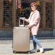 Extra large capacity 34-inch suitcase, male oversized trolley case, checked luggage abroad, large password box, leather suitcase Extra large capacity 34-inch suitcase, male oversized trolley case, checked luggage abroad, large password box, leather suitcase