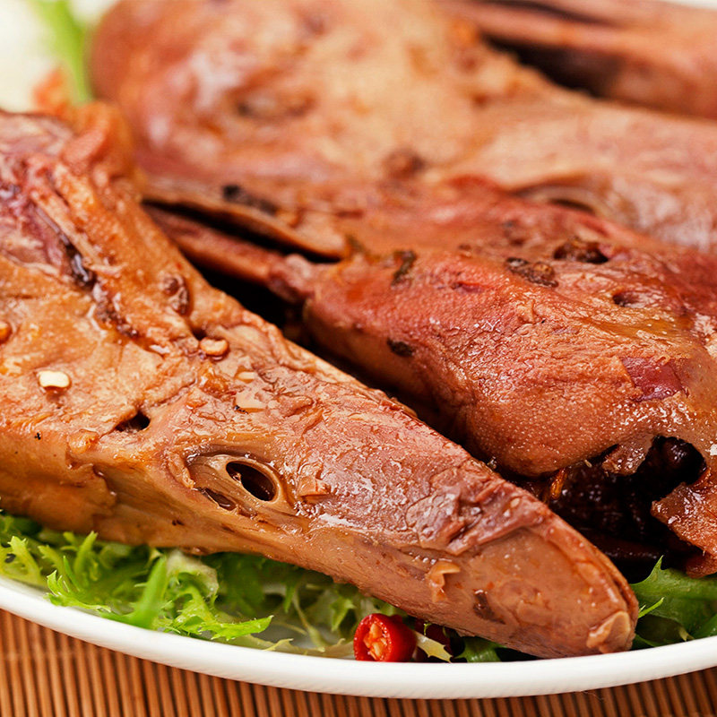 除偏远地区满100包邮mk鸭货锁鲜装鸭头150g香辣卤味天津特产小吃