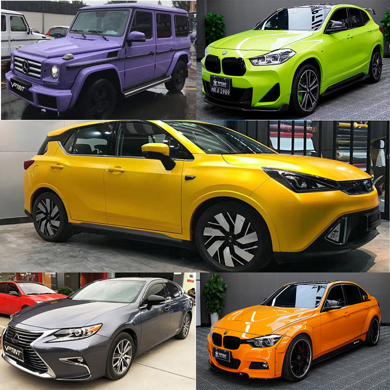 汽车车改色膜灰色系列梦幻火山灰全车膜改色磨砂改色膜