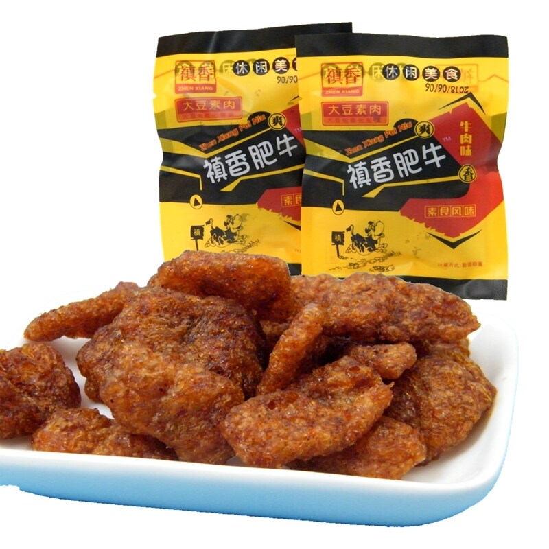 禛香肥牛250g小包包装素肉面筋豆制品怀旧零食素肉