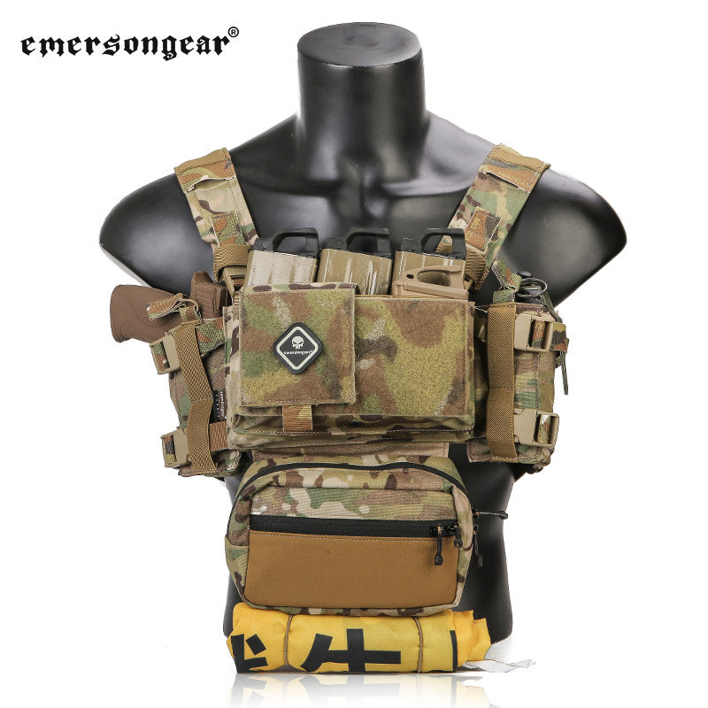 爱默生emersongear mk3战术胸挂肚兜轻便肚兜迷彩军迷战术简洁背