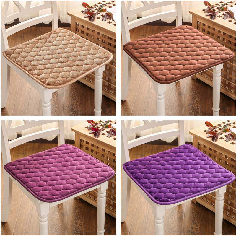 毛绒法莱绒椅垫汽车坐垫办公室学生沙发垫餐椅垫椅子加厚坐垫