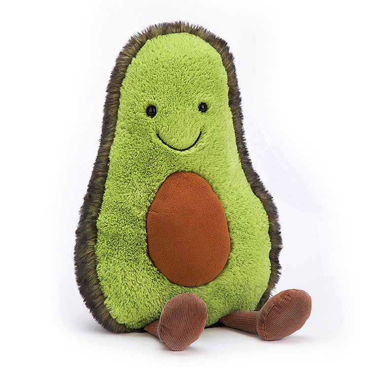 英国jellycatamuseableavocado鳄梨毛绒公仔玩具牛油水果毛绒布艺类