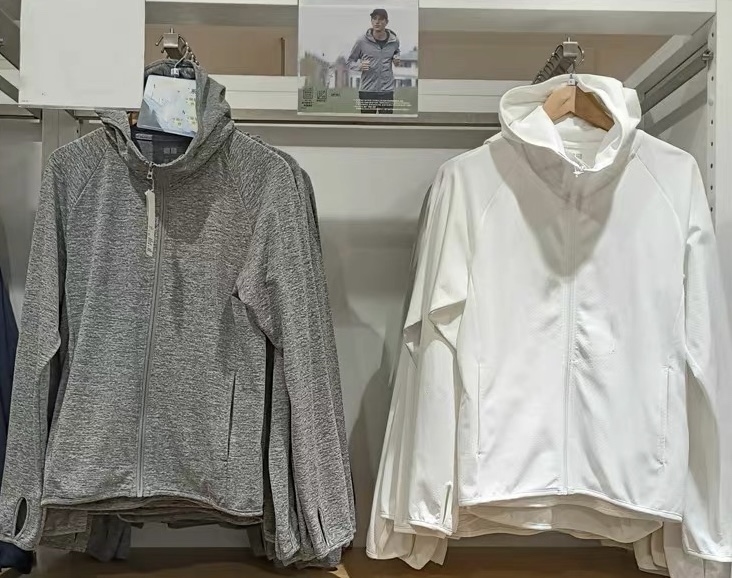 优衣库DRY-EX防晒衣 防紫外线拉链连帽开衫422965男女情侣 修身版