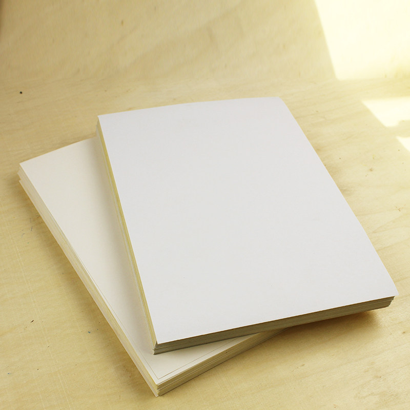 100张 a4不干胶打印纸批发标签贴亚面光面贴纸空白背胶纸激光喷墨