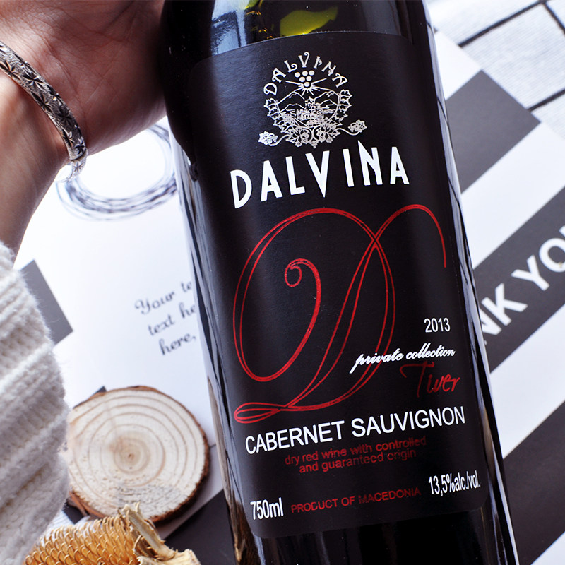 dalvin戴维娜赤霞珠干红葡萄酒 马其顿原装原装进口商务红酒