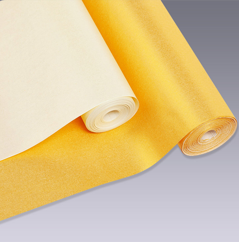 宣纸金色绢纸作品手卷用纸书法毛笔小楷半生宣纸