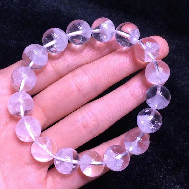 魅晶天然白幽灵幽灵金字塔手链颗颗塔山白幽灵手手链