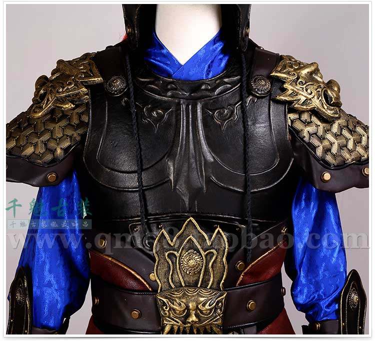 盔甲将军服饰中国古代武士战袍舞台士兵古装民族服装