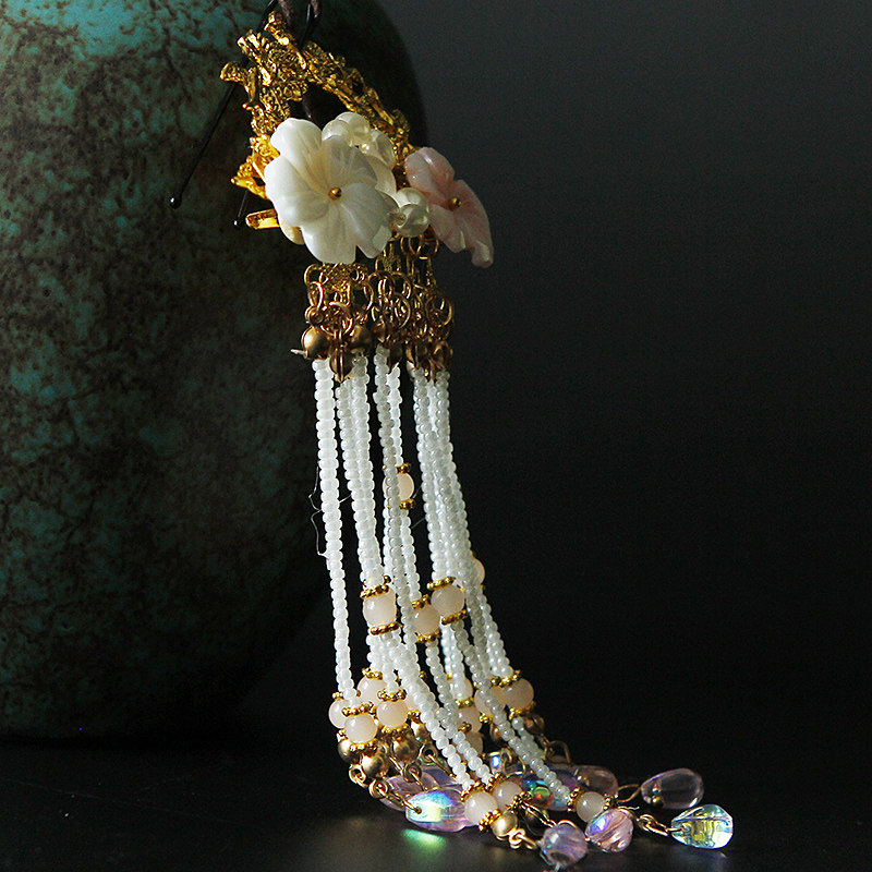 流苏新款古装发夹饰品古典汉服襦裙插梳发饰发饰