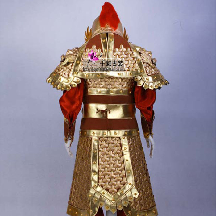 真人可穿古代岳飞飞将军盔甲战袍士兵服装影视民族服装