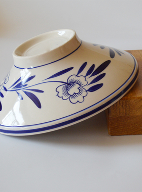 中式陕西浅喇叭斗笠碗海碗油泼面碗