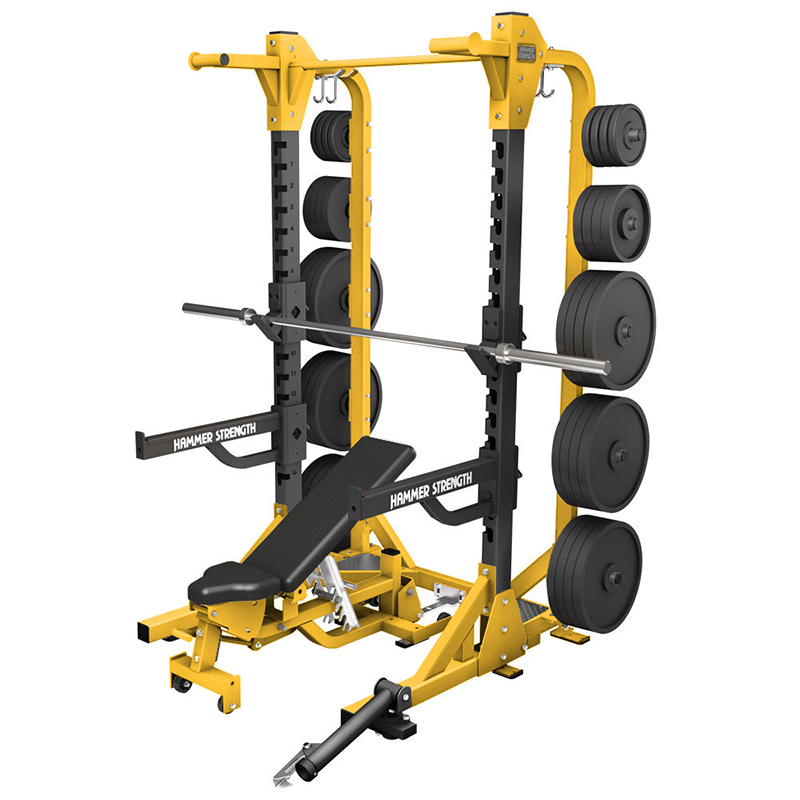 悍马hdelite前开放式自由深蹲架hammerstrength健身房工作室器械