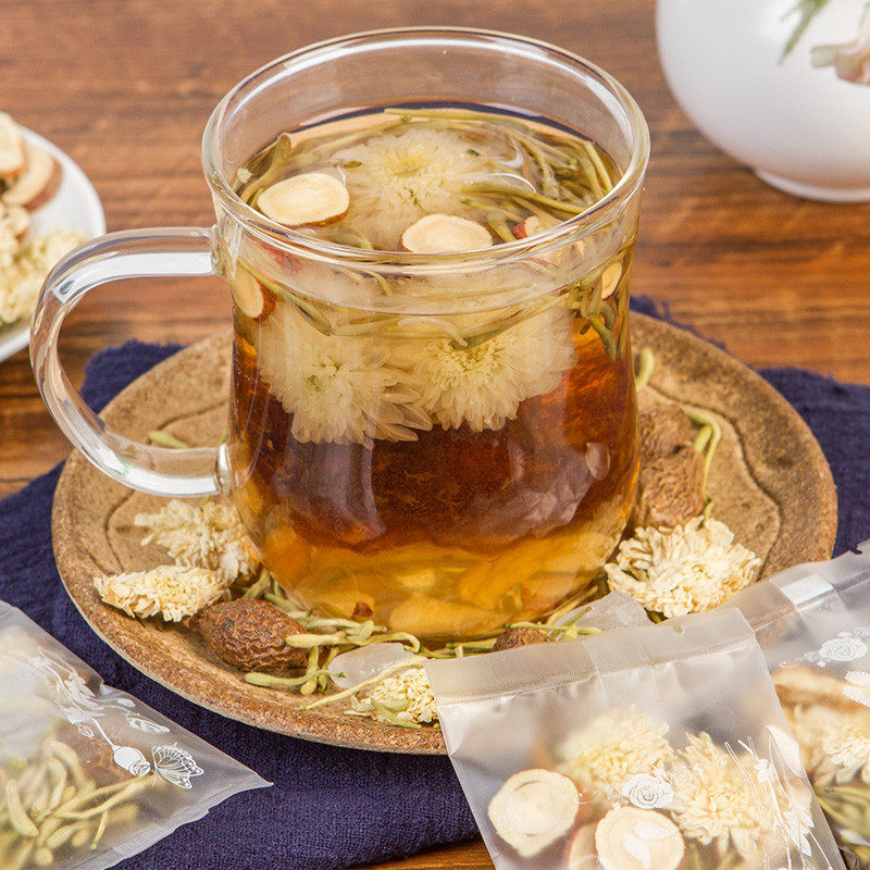 花茶花草茶组合型玉竹金银花菊花大海甘草组合教师养生茶