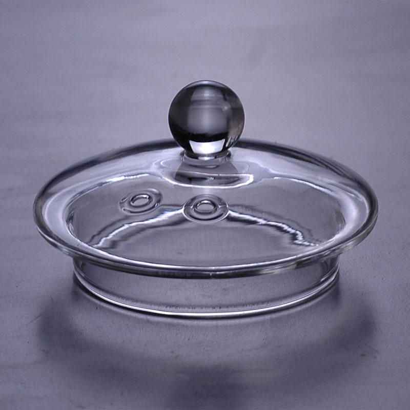 盖子手工耐热玻璃茶杯壶盖茶具配件茶道零配防漏杯盖