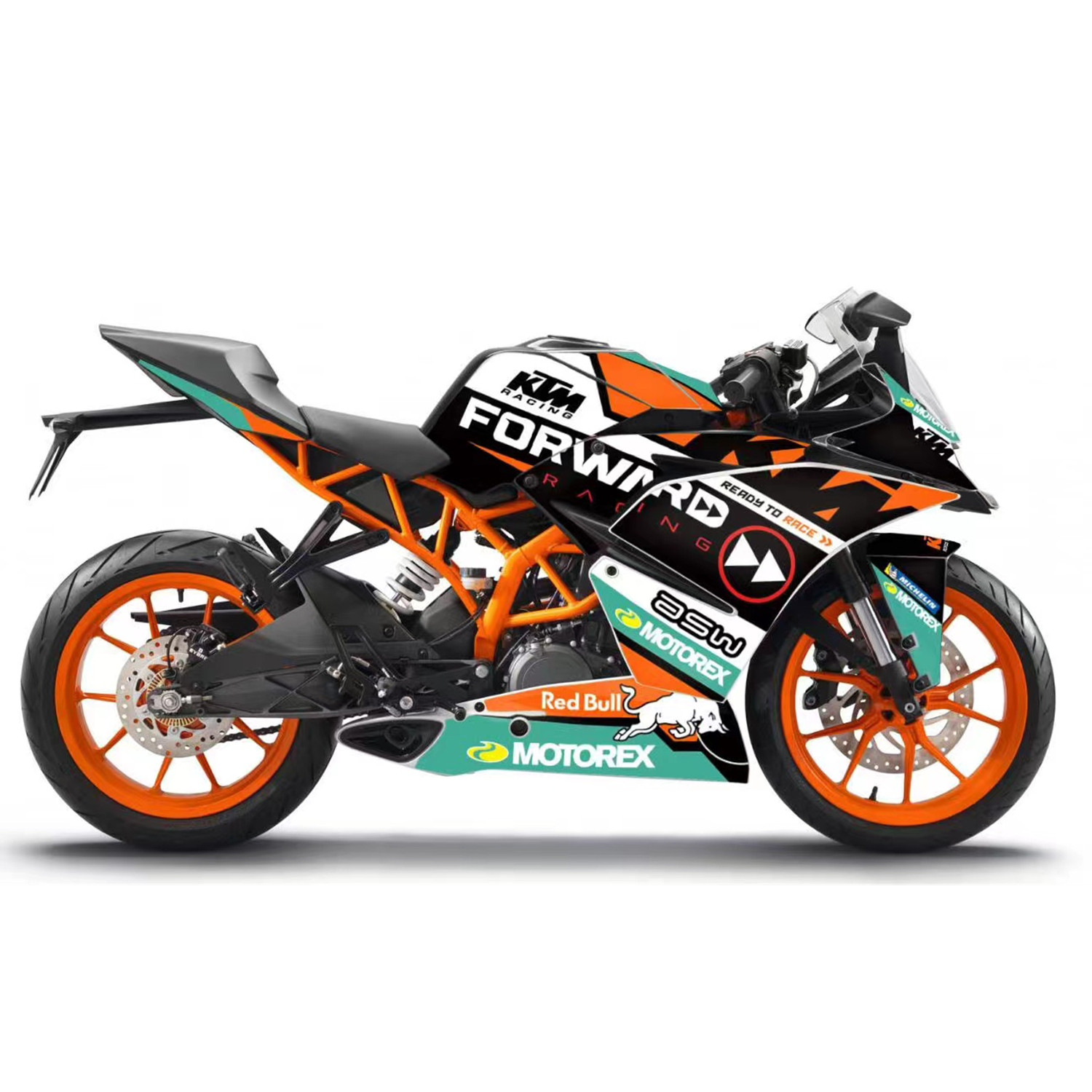 ktm新款老款rc390贴纸贴花版画车贴个性改装贴纸