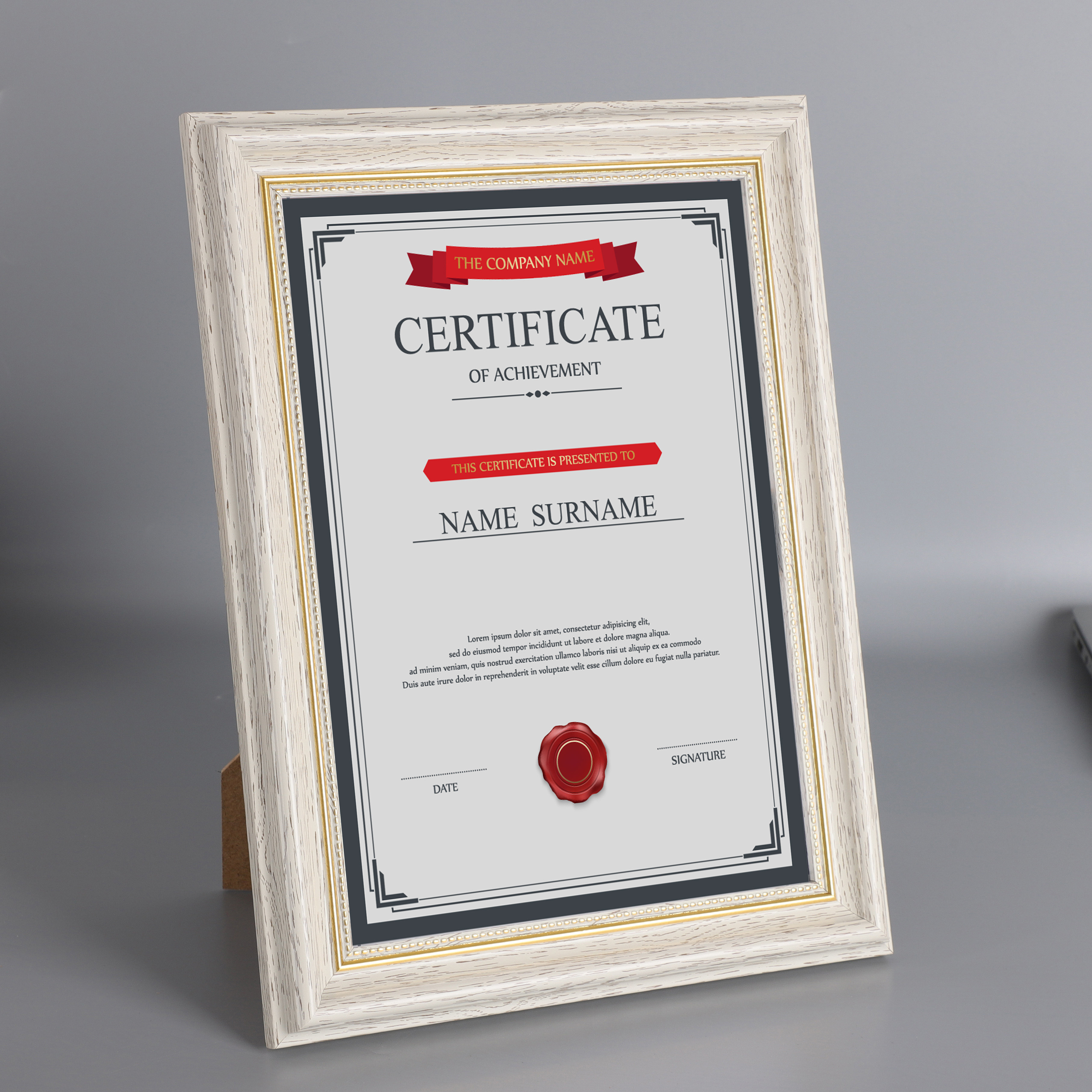 复古证件相框摆台12寸b5a5a4授权荣誉证书奖状相框