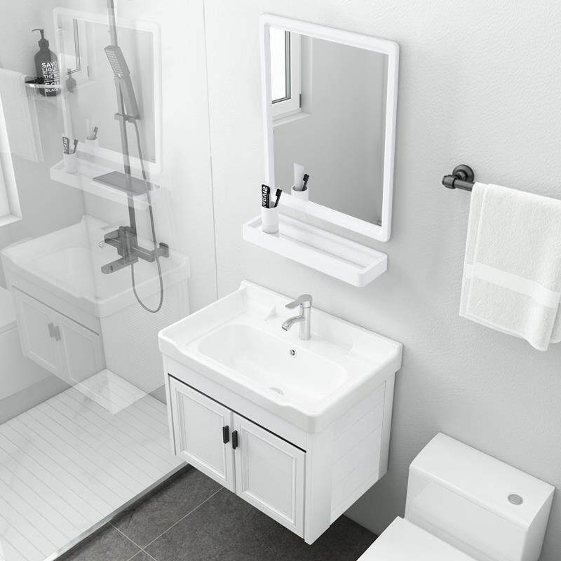 厕所洗手盆单盆池简易小户户型卫生间洗漱台盆一体挂墙式洗脸盆