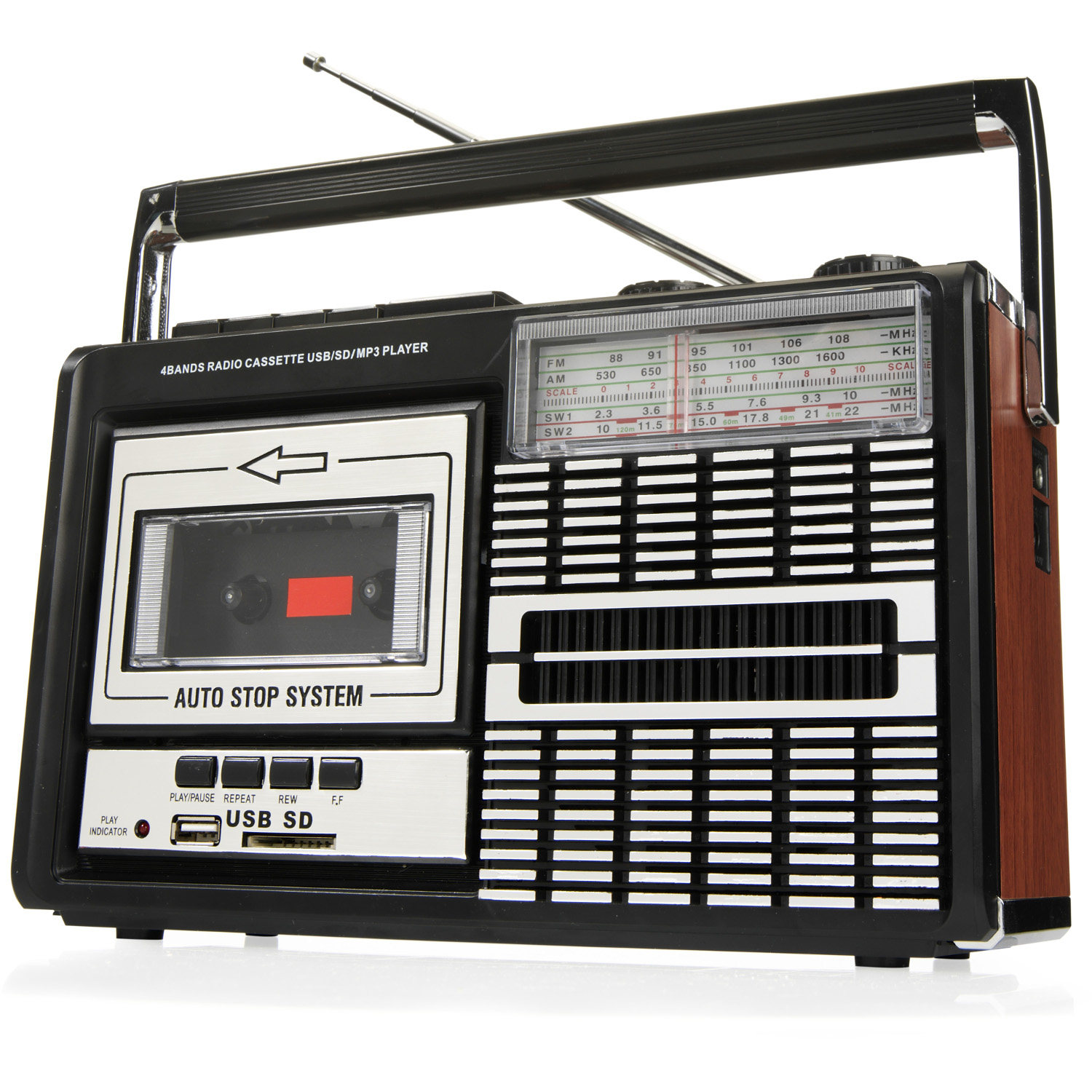 ricatechpr85德国复古80年代磁带卡座短波收音机sd插卡音箱