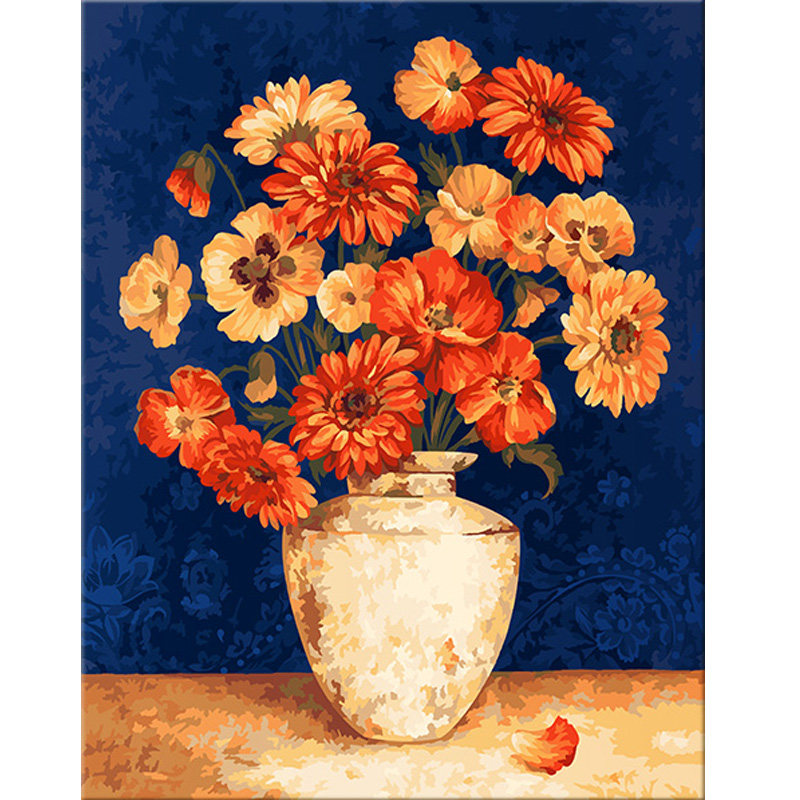 diy数字油画自油自画手绘填色手工油彩彩画装饰客厅diy