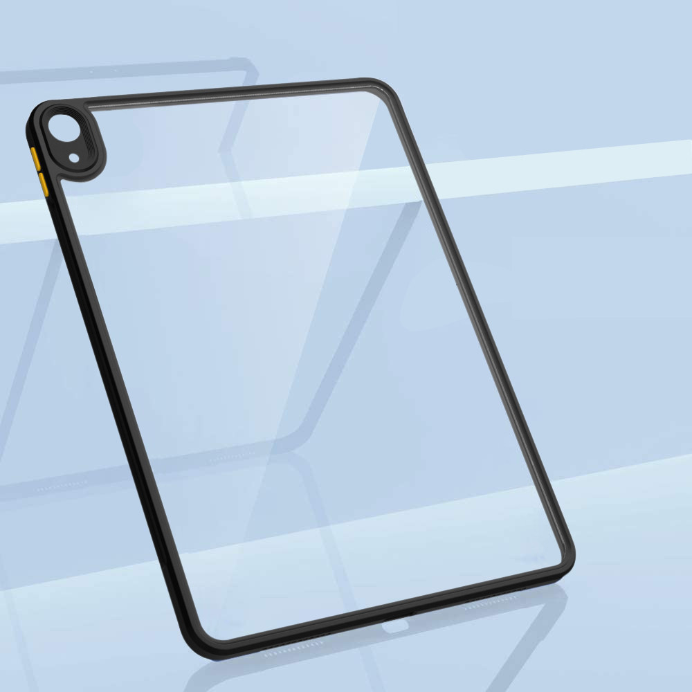 适用ipadair4保护套2021ipadpro11苹果2018弯曲亚克力硬壳透明平板